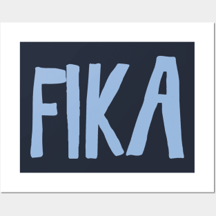 Fika coffee swedish break pause in Sweden Posters and Art